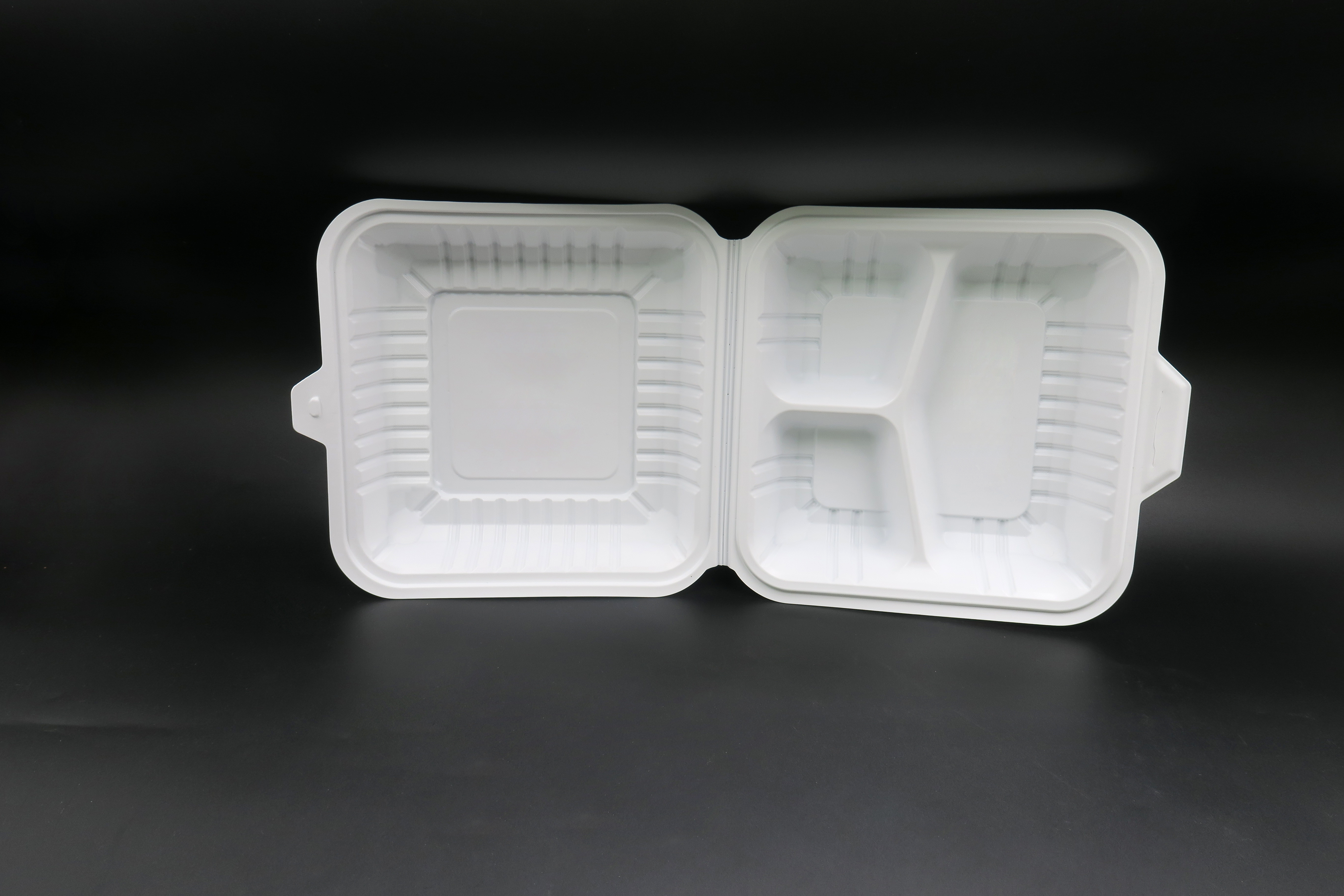 Caja para llevar del almuerzo del envase de PP termoformado disponible de la microonda
