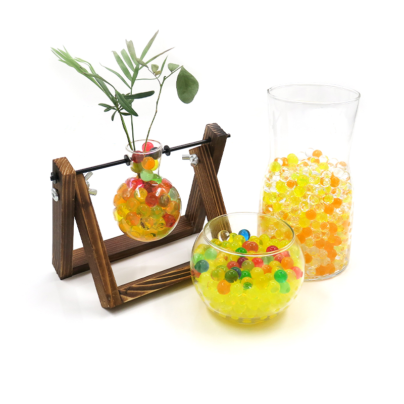 Bolas de agua de bola de Gel de gelatina absorbente para decoración y plantación