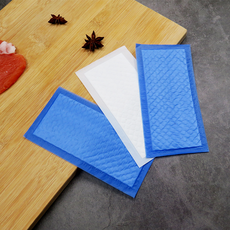 Almohadilla de absorción para bandejas de embalaje de tienda de alimentos/restaurantes